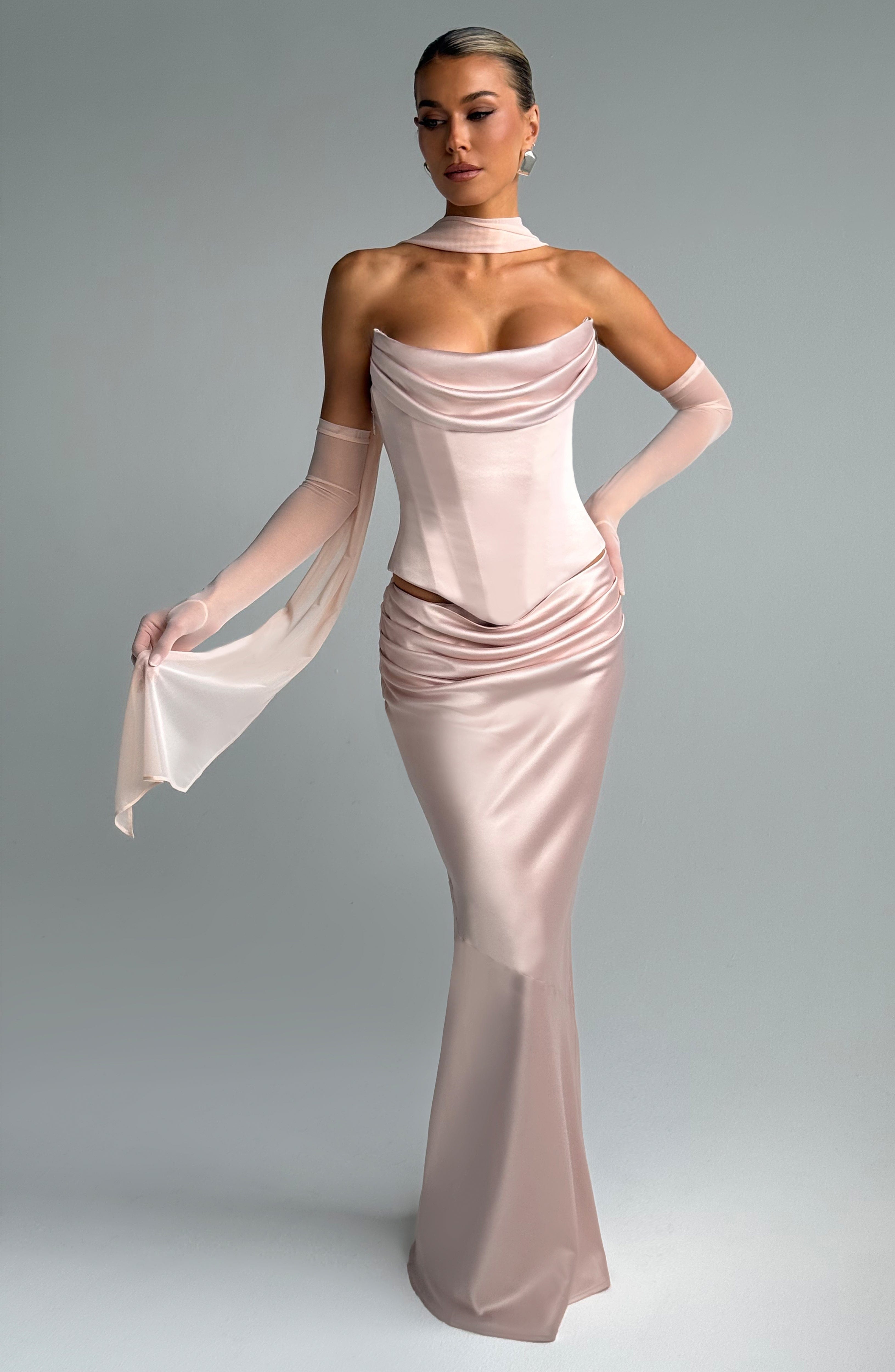 Callista Corset - Soft Peach